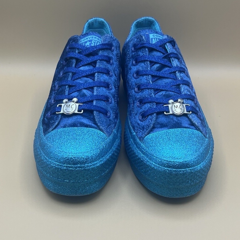 Converse x Miley Cyrus All Star Lift Ox Platform Blue Velvet - Women's Size 7.5 - Picture 3 of 8